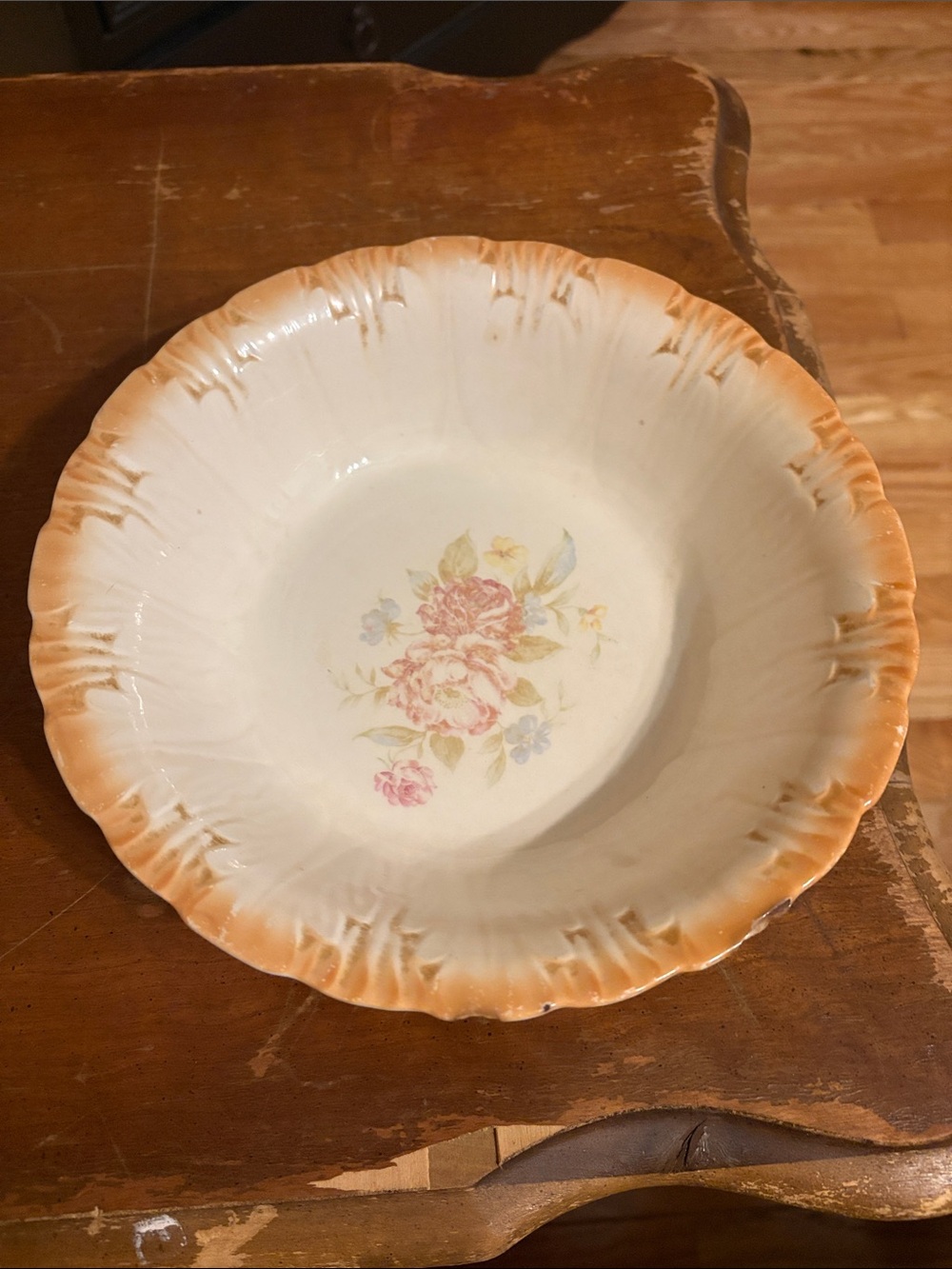 Vintage Homer Laughlin Semi-vitreous porcelain serving bowl L50N6 Made 12/1950